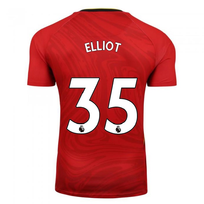 Naisten Jalkapallo Rob Elliot #35 Punainen Vieraspaita 2021/22 Lyhythihainen Paita T-paita