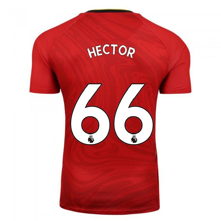 Naisten Jalkapallo Renee Hector #66 Punainen Vieraspaita 2021/22 Lyhythihainen Paita T-paita