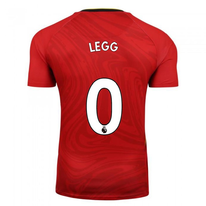 Naisten Jalkapallo Jenna Legg #0 Punainen Vieraspaita 2021/22 Lyhythihainen Paita T-paita