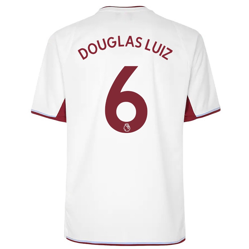 Naisten Jalkapallo Douglas Luiz #6 Kerma Vieraspaita 2021/22 Lyhythihainen Paita T-paita