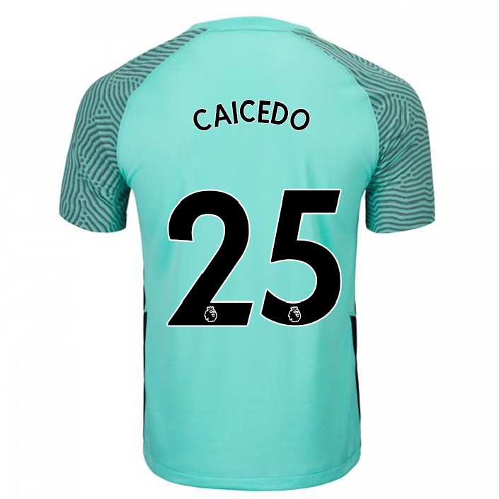 Naisten Jalkapallo Moises Caicedo #25 Tumma Taivaansininen Vieraspaita 2021/22 Lyhythihainen Paita T-paita