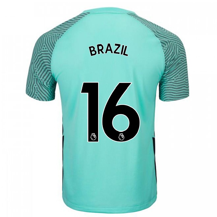 Naisten Jalkapallo Ellie Brazil #16 Tumma Taivaansininen Vieraspaita 2021/22 Lyhythihainen Paita T-paita