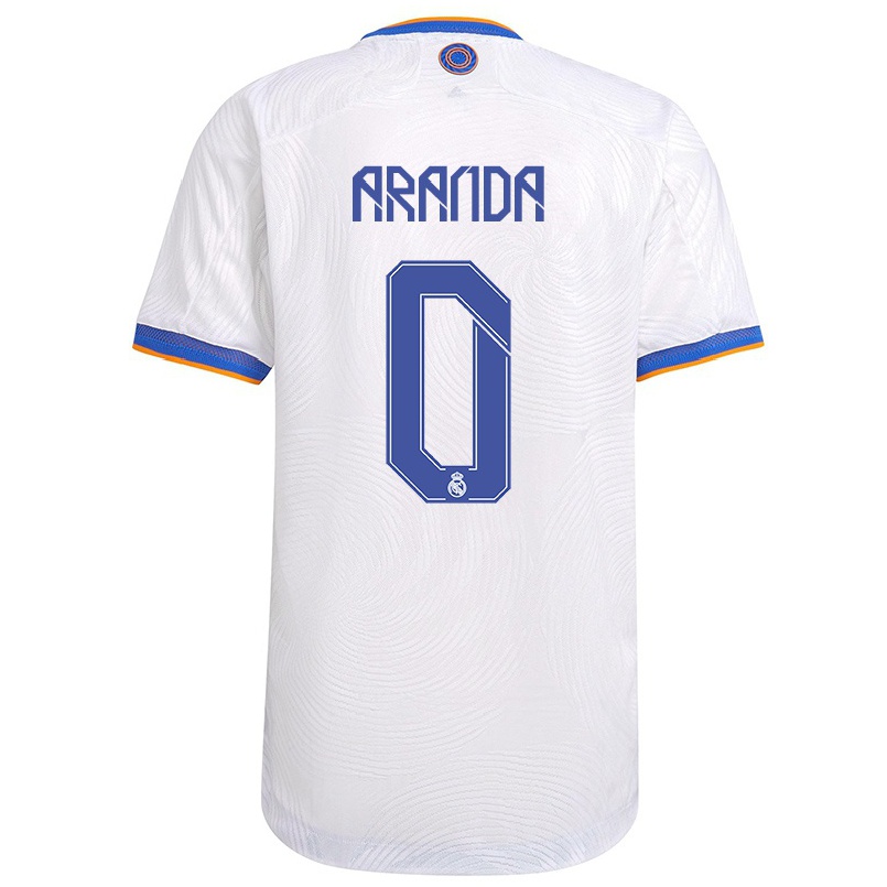 Naisten Jalkapallo Oscar Aranda #0 Valkoinen Kotipaita 2021/22 Lyhythihainen Paita T-paita