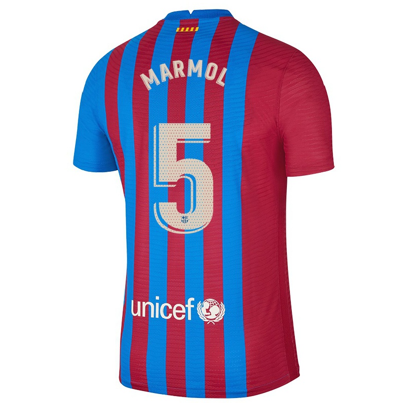 Naisten Jalkapallo Mika Marmol #5 Kastanjanruskea Sininen Kotipaita 2021/22 Lyhythihainen Paita T-paita