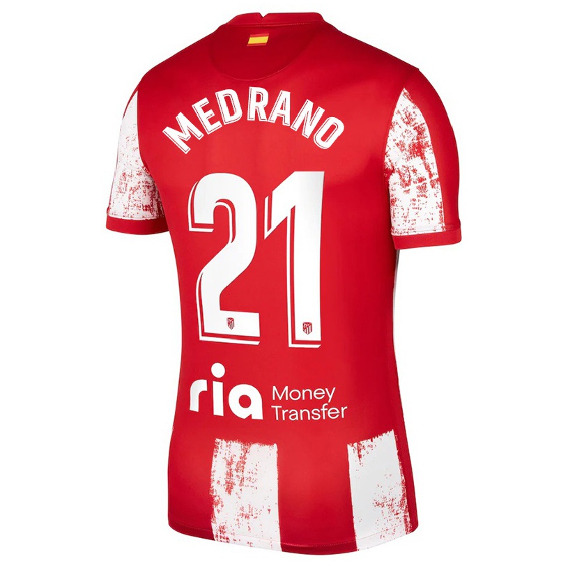 Naisten Jalkapallo Fernando Medrano #21 Punainen Valkoinen Kotipaita 2021/22 Lyhythihainen Paita T-paita