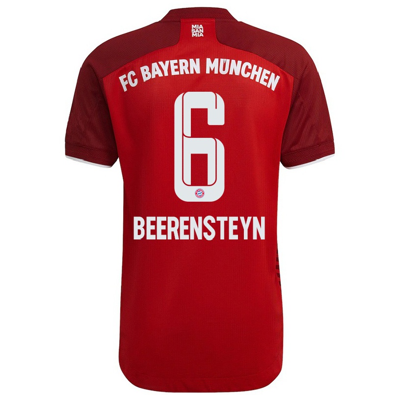 Naisten Jalkapallo Lineth Beerensteyn #6 Tummanpunainen Kotipaita 2021/22 Lyhythihainen Paita T-paita