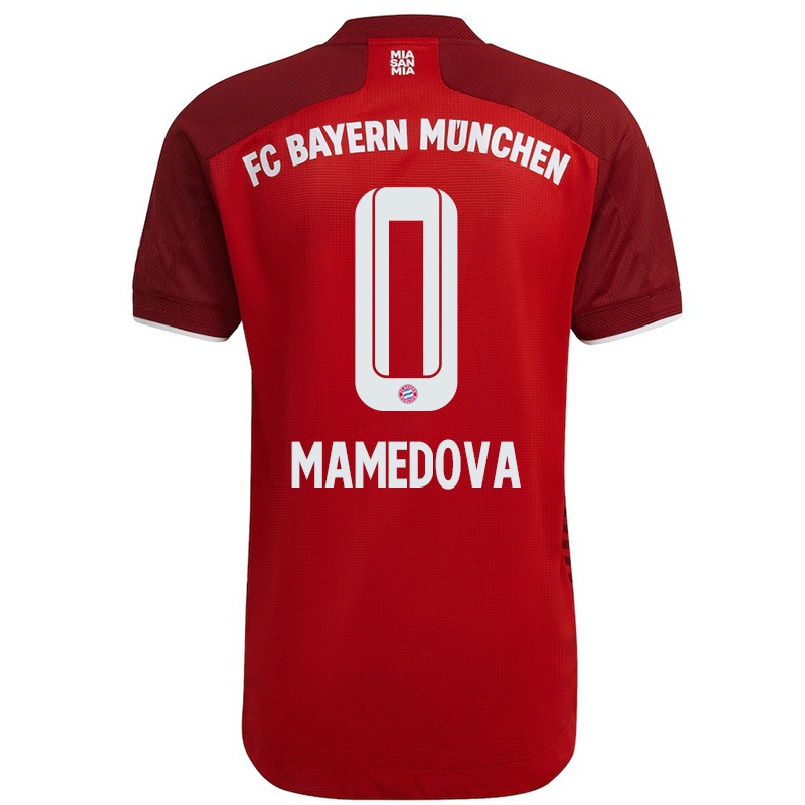 Naisten Jalkapallo Grant-leon Mamedova #0 Tummanpunainen Kotipaita 2021/22 Lyhythihainen Paita T-paita