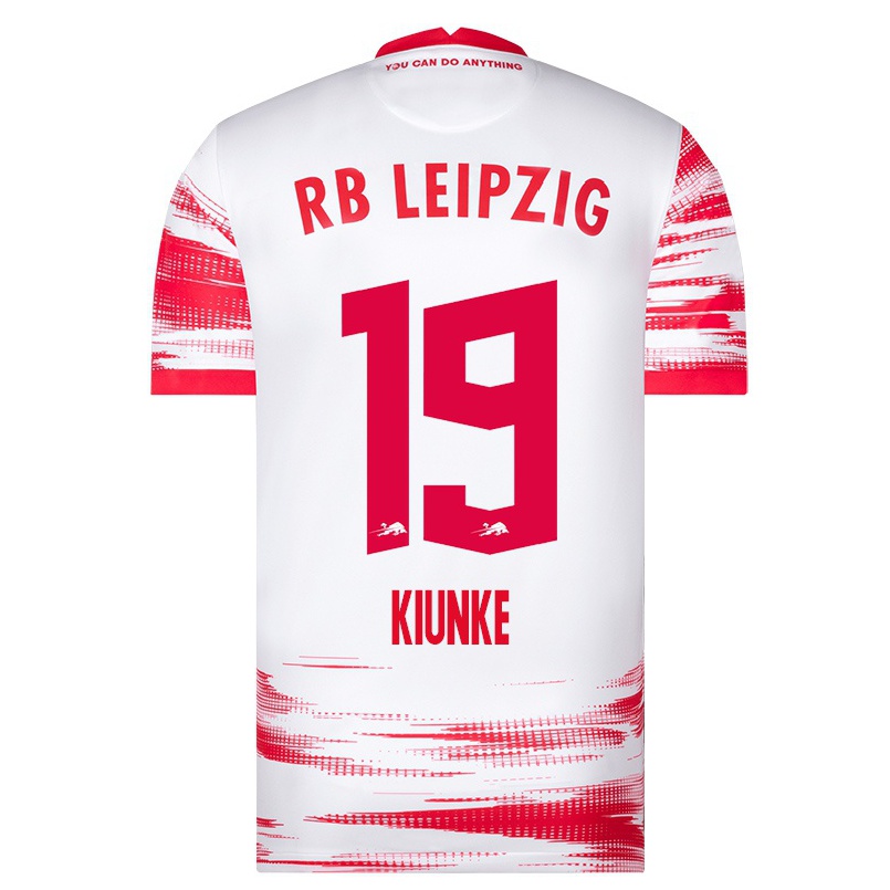 Naisten Jalkapallo Michelle Kiunke #19 Punainen Valkoinen Kotipaita 2021/22 Lyhythihainen Paita T-paita