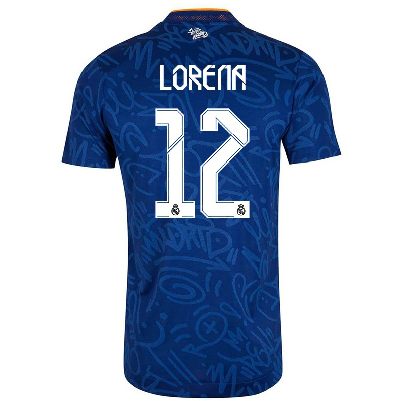 Naisten Jalkapallo Lorena Navarro #12 Tummansininen Vieraspaita 2021/22 Lyhythihainen Paita T-paita