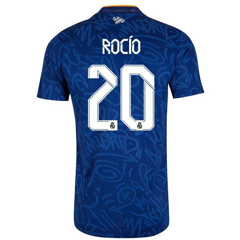 Naisten Jalkapallo Rocio Galvez #20 Tummansininen Vieraspaita 2021/22 Lyhythihainen Paita T-paita