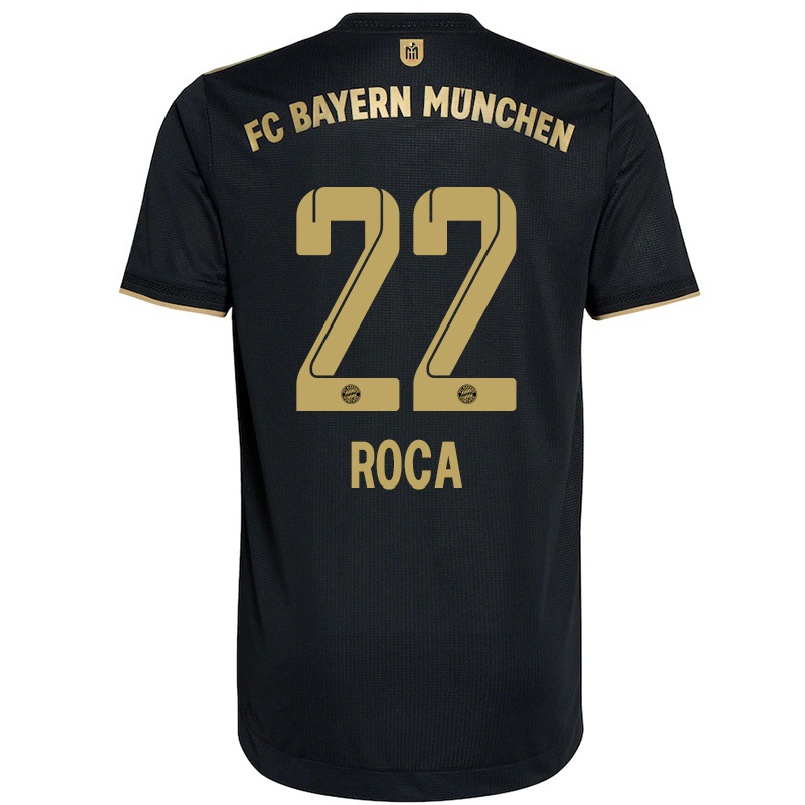 Naisten Jalkapallo Marc Roca #22 Musta Vieraspaita 2021/22 Lyhythihainen Paita T-paita