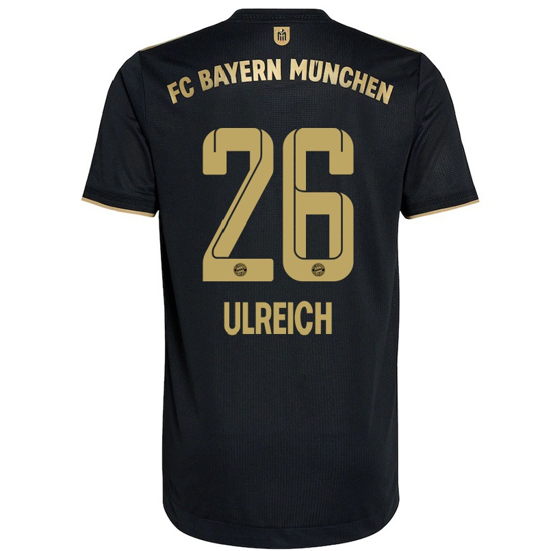 Naisten Jalkapallo Sven Ulreich #26 Musta Vieraspaita 2021/22 Lyhythihainen Paita T-paita