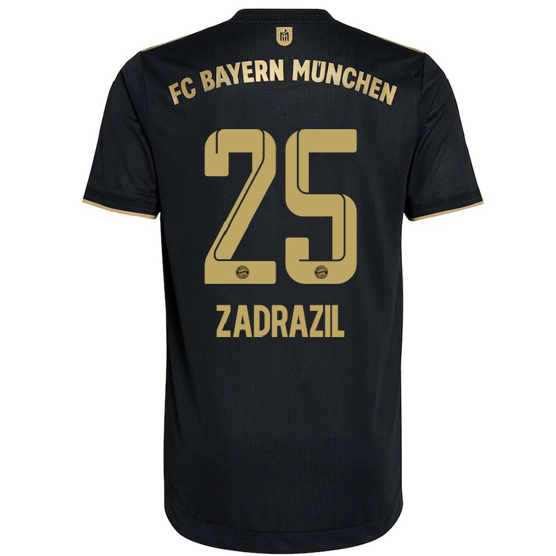Naisten Jalkapallo Sarah Zadrazil #25 Musta Vieraspaita 2021/22 Lyhythihainen Paita T-paita