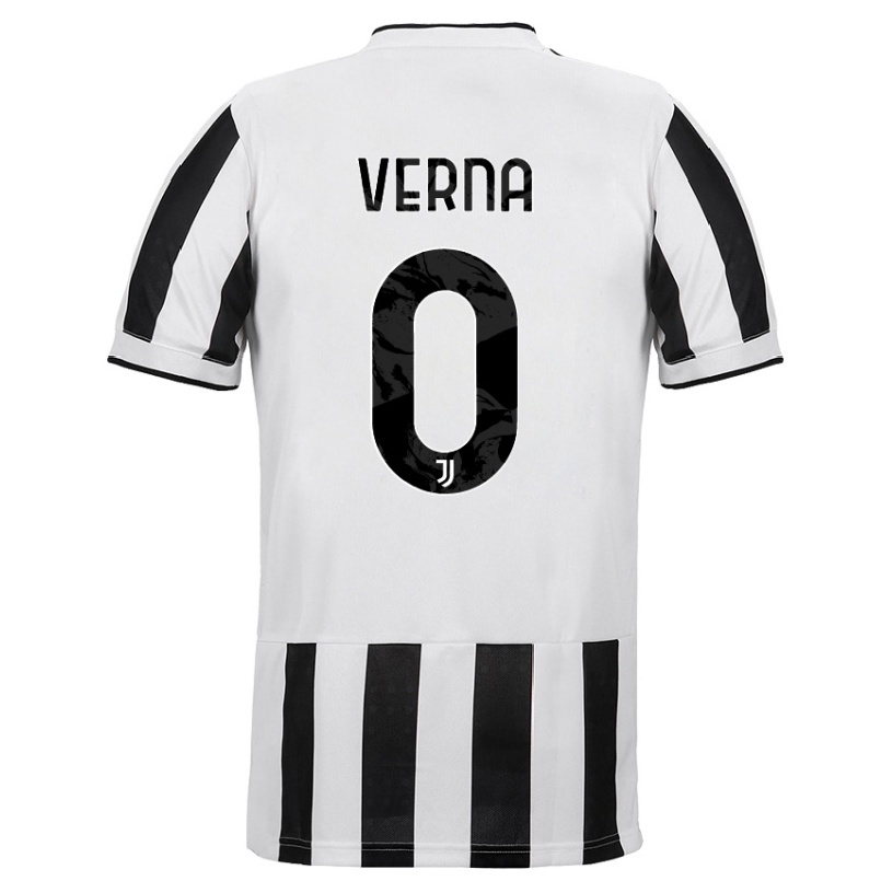 Naisten Jalkapallo Vittoria Verna #0 Valkoinen Musta Kotipaita 2021/22 Lyhythihainen Paita T-paita