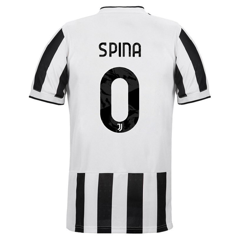 Naisten Jalkapallo Raffaele Spina #0 Valkoinen Musta Kotipaita 2021/22 Lyhythihainen Paita T-paita