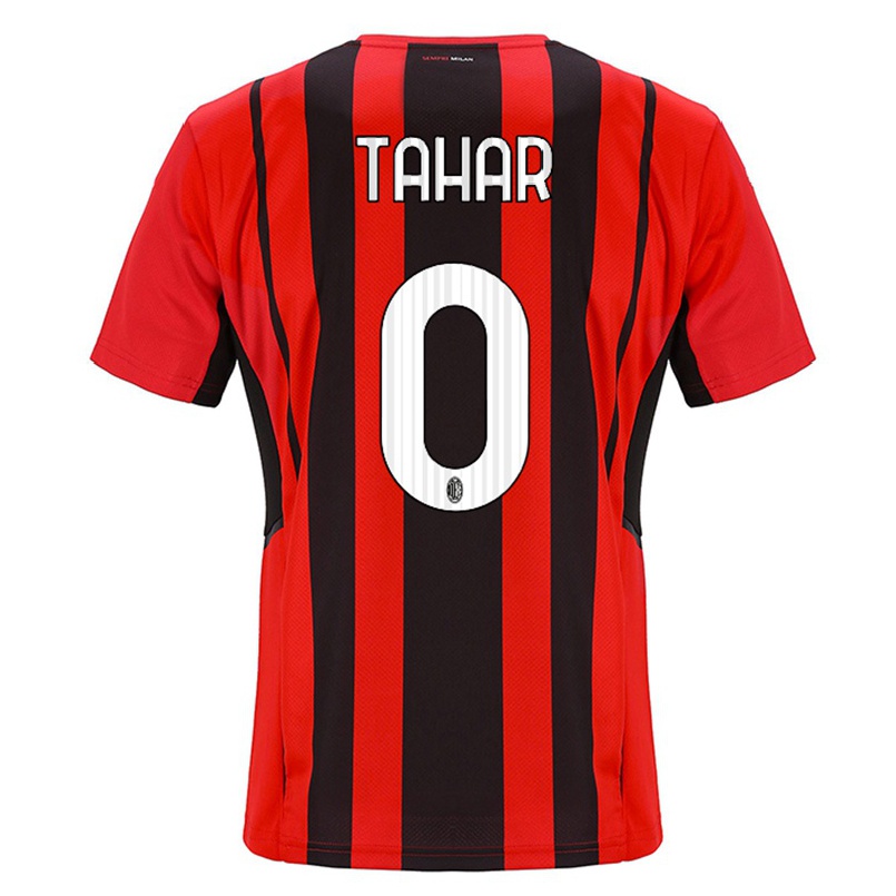 Naisten Jalkapallo Riad Tahar #0 Punamusta Kotipaita 2021/22 Lyhythihainen Paita T-paita