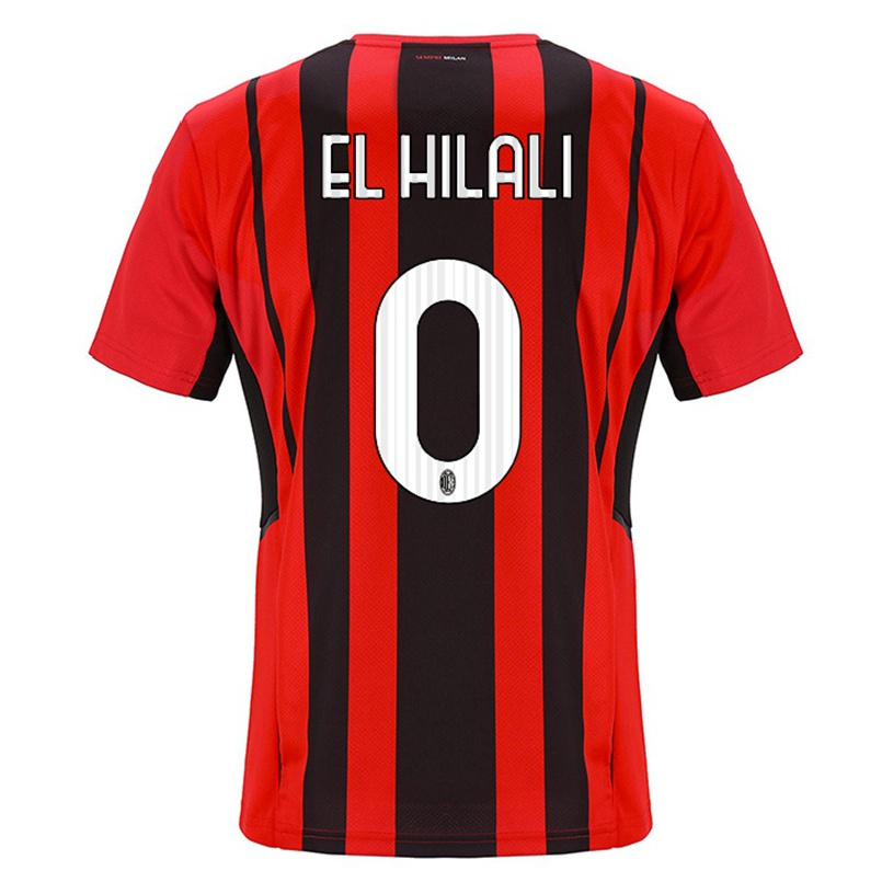Naisten Jalkapallo Gabriele El Hilali #0 Punamusta Kotipaita 2021/22 Lyhythihainen Paita T-paita