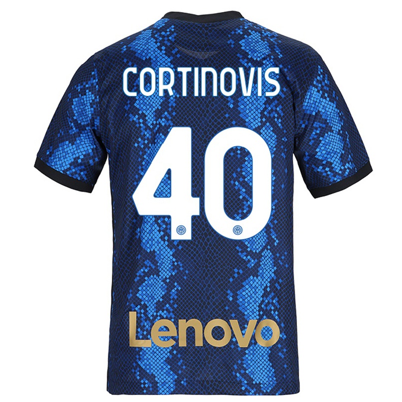 Naisten Jalkapallo Fabio Cortinovis #40 Tummansininen Kotipaita 2021/22 Lyhythihainen Paita T-paita