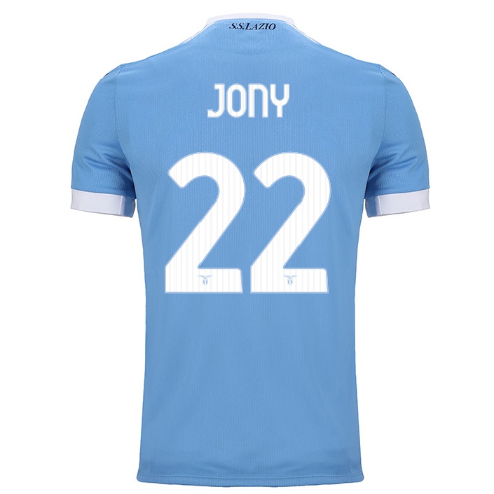 Naisten Jalkapallo Jony #22 Sininen Kotipaita 2021/22 Lyhythihainen Paita T-paita