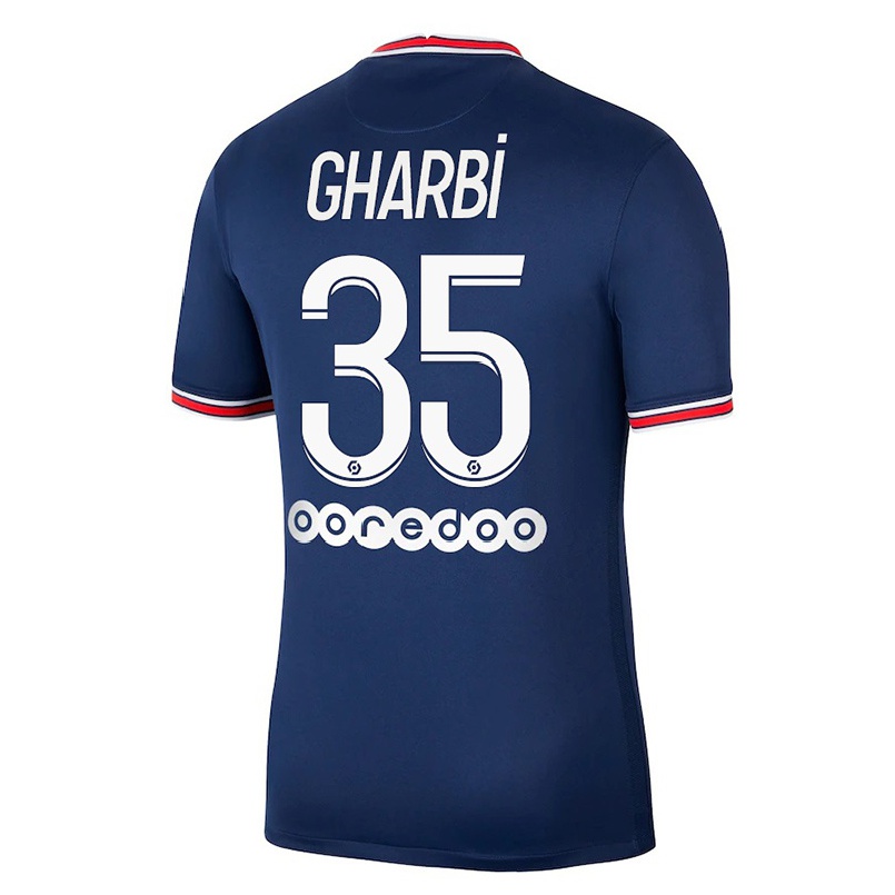 Naisten Jalkapallo Ismael Gharbi #35 Tummansininen Kotipaita 2021/22 Lyhythihainen Paita T-paita
