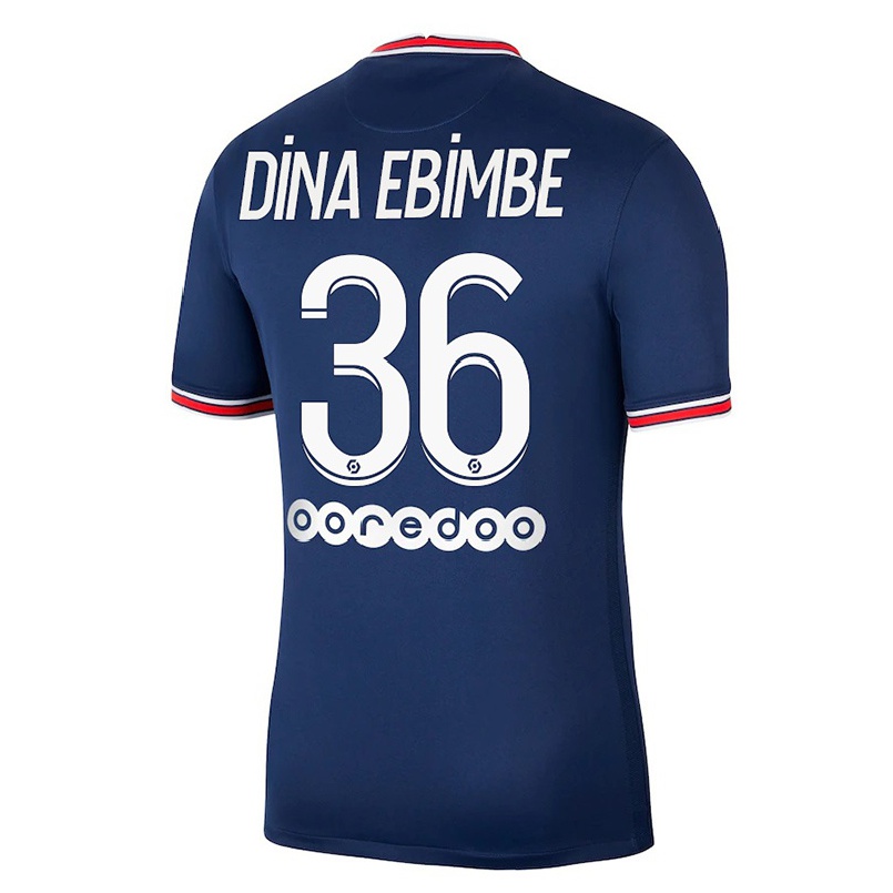 Naisten Jalkapallo Junior Dina Ebimbe #36 Tummansininen Kotipaita 2021/22 Lyhythihainen Paita T-paita