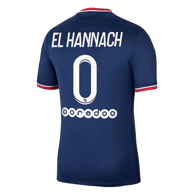 Naisten Jalkapallo Younes El Hannach #0 Tummansininen Kotipaita 2021/22 Lyhythihainen Paita T-paita