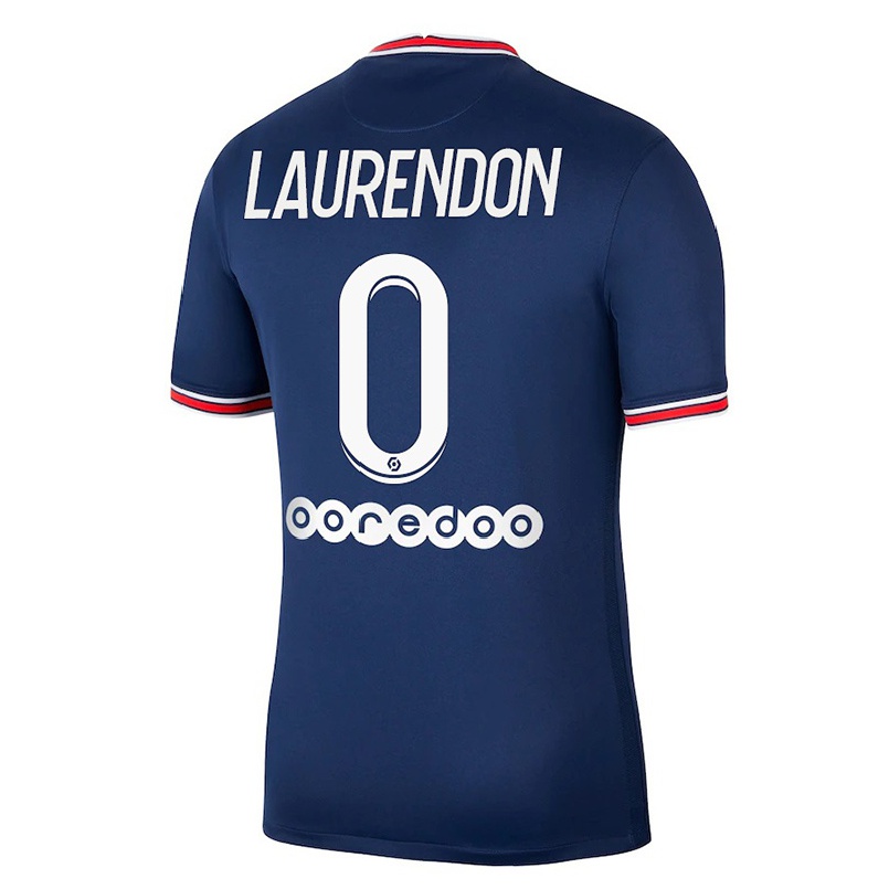 Naisten Jalkapallo Bilal Laurendon #0 Tummansininen Kotipaita 2021/22 Lyhythihainen Paita T-paita