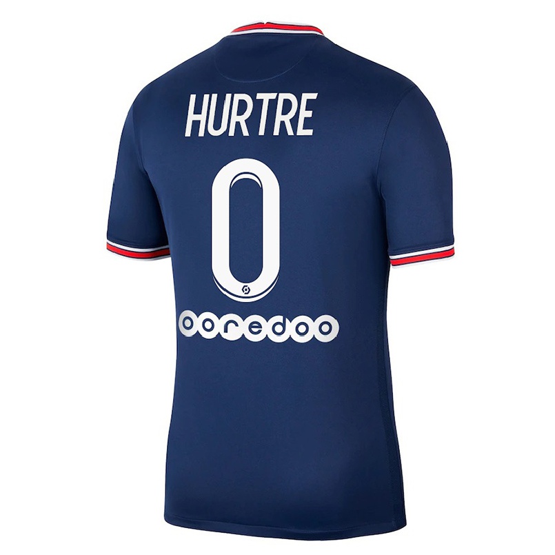 Naisten Jalkapallo Oceane Hurtre #0 Tummansininen Kotipaita 2021/22 Lyhythihainen Paita T-paita