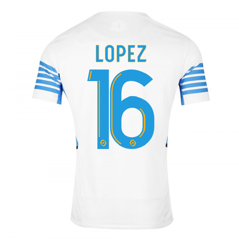 Naisten Jalkapallo Pau Lopez #16 Valkoinen Kotipaita 2021/22 Lyhythihainen Paita T-paita