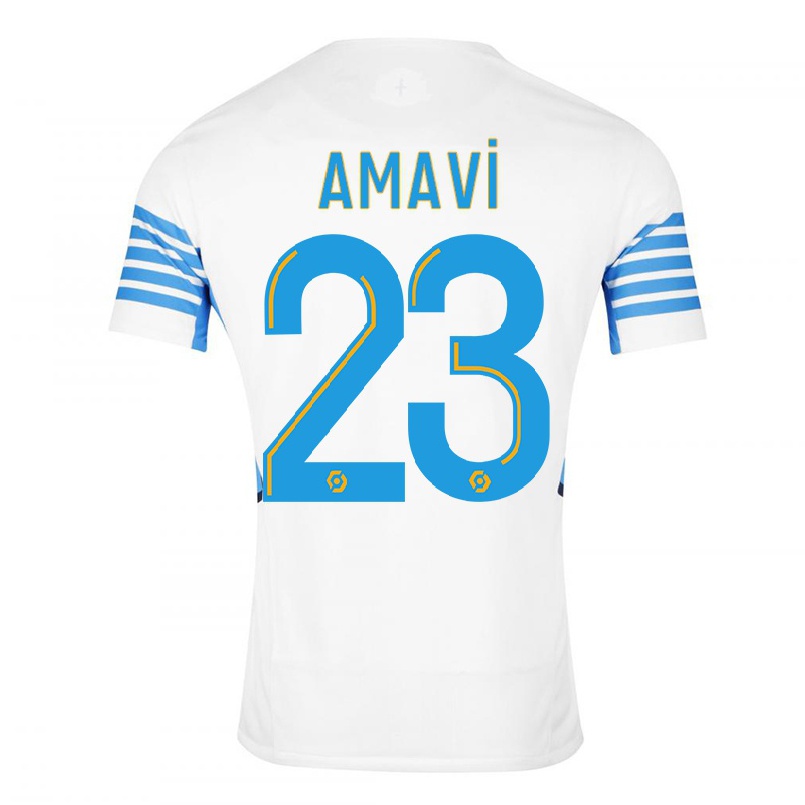 Naisten Jalkapallo Amavi #23 Valkoinen Kotipaita 2021/22 Lyhythihainen Paita T-paita