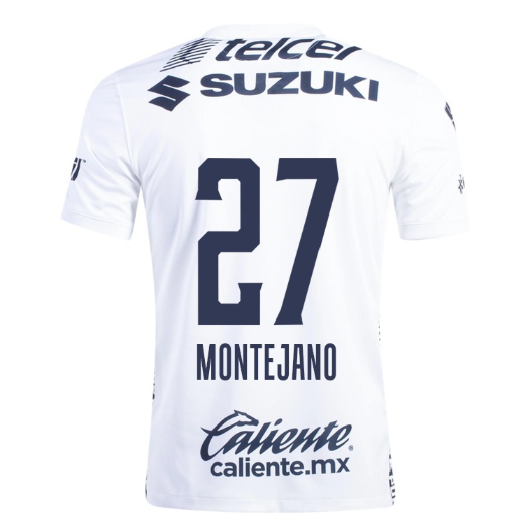 Naisten Jalkapallo Emanuel Montejano #27 Valkoinen Kotipaita 2021/22 Lyhythihainen Paita T-paita
