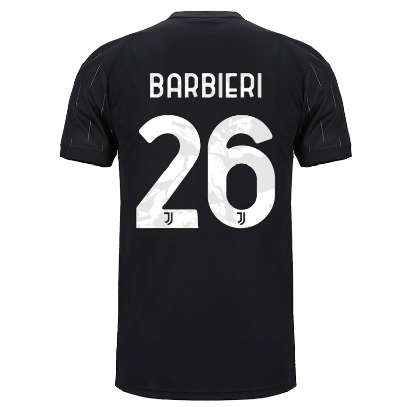 Naisten Jalkapallo Tommaso Barbieri #26 Musta Vieraspaita 2021/22 Lyhythihainen Paita T-paita