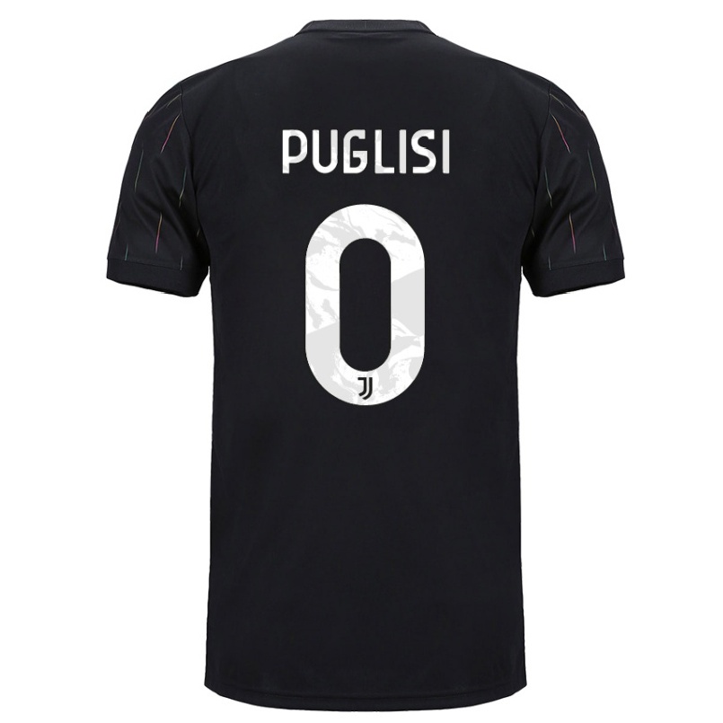 Naisten Jalkapallo Valentina Puglisi #0 Musta Vieraspaita 2021/22 Lyhythihainen Paita T-paita