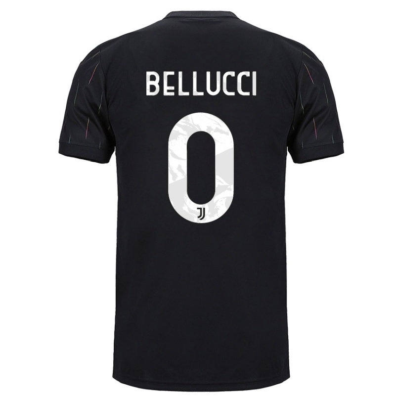 Naisten Jalkapallo Melissa Bellucci #0 Musta Vieraspaita 2021/22 Lyhythihainen Paita T-paita