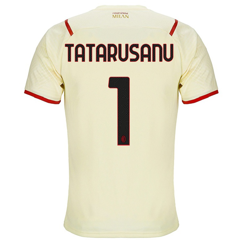 Naisten Jalkapallo Ciprian Tatarusanu #1 Samppanja Vieraspaita 2021/22 Lyhythihainen Paita T-paita