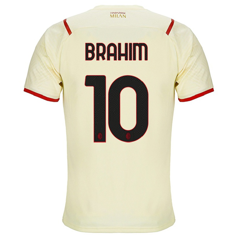Naisten Jalkapallo Brahim Diaz #10 Samppanja Vieraspaita 2021/22 Lyhythihainen Paita T-paita