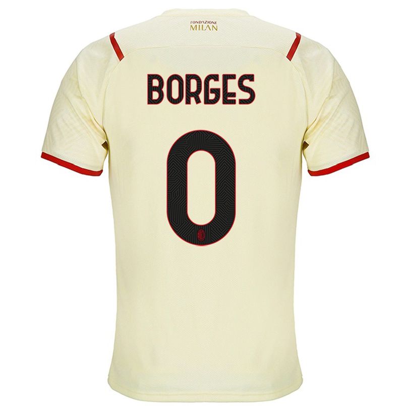 Naisten Jalkapallo Lenny Borges #0 Samppanja Vieraspaita 2021/22 Lyhythihainen Paita T-paita