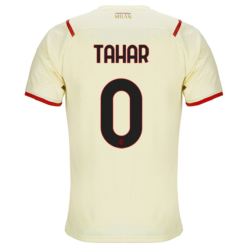 Naisten Jalkapallo Riad Tahar #0 Samppanja Vieraspaita 2021/22 Lyhythihainen Paita T-paita