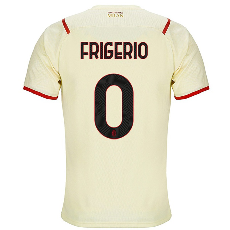 Naisten Jalkapallo Marco Frigerio #0 Samppanja Vieraspaita 2021/22 Lyhythihainen Paita T-paita