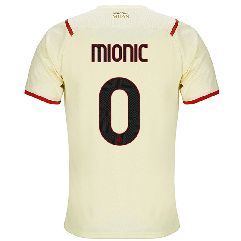 Naisten Jalkapallo Antonio Mionic #0 Samppanja Vieraspaita 2021/22 Lyhythihainen Paita T-paita
