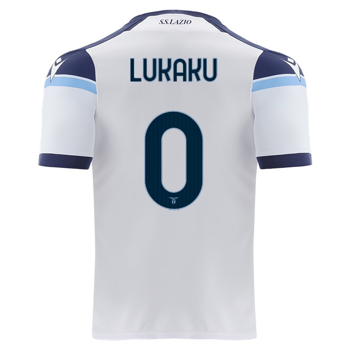 Naisten Jalkapallo Lukaku #0 Valkoinen Vieraspaita 2021/22 Lyhythihainen Paita T-paita