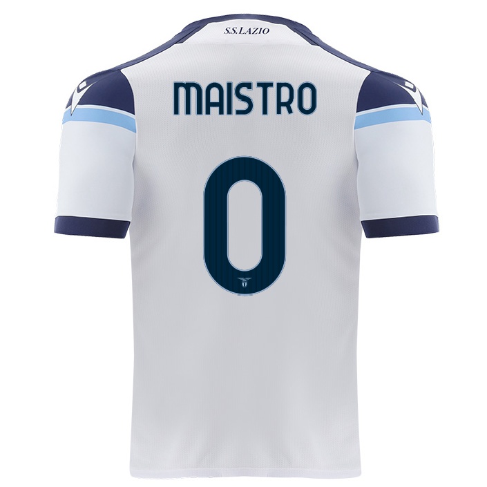 Naisten Jalkapallo Fabio Maistro #0 Valkoinen Vieraspaita 2021/22 Lyhythihainen Paita T-paita