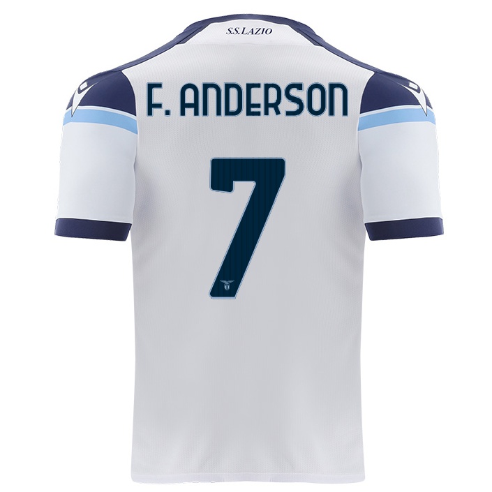 Naisten Jalkapallo Felipe Anderson #7 Valkoinen Vieraspaita 2021/22 Lyhythihainen Paita T-paita