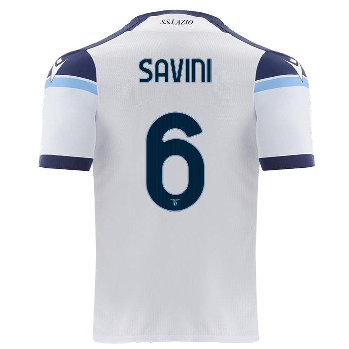 Naisten Jalkapallo Federica Savini #6 Valkoinen Vieraspaita 2021/22 Lyhythihainen Paita T-paita