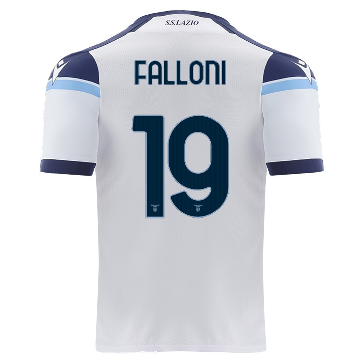 Naisten Jalkapallo Ludovica Falloni #19 Valkoinen Vieraspaita 2021/22 Lyhythihainen Paita T-paita