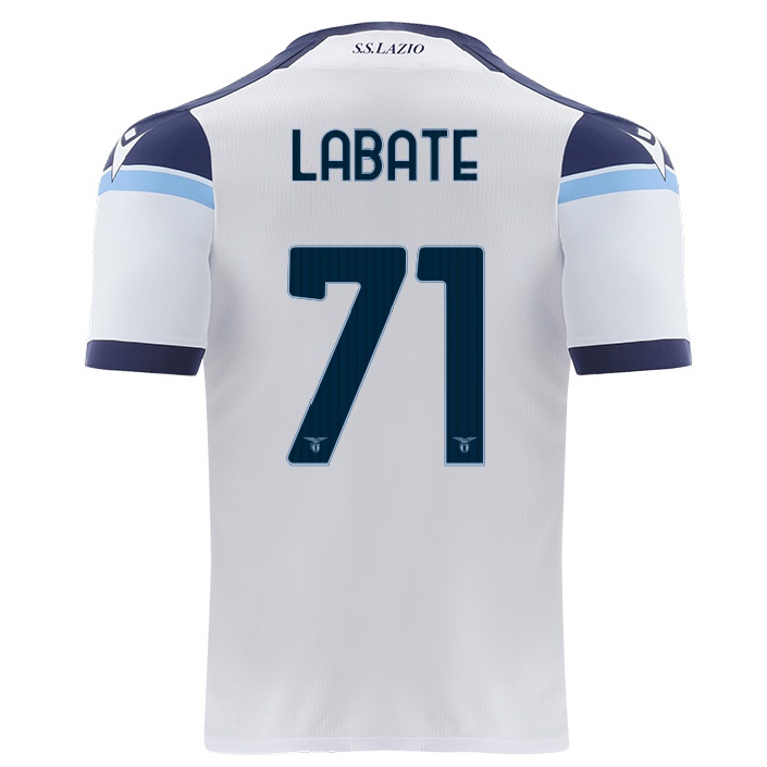 Naisten Jalkapallo Camilla Labate #71 Valkoinen Vieraspaita 2021/22 Lyhythihainen Paita T-paita