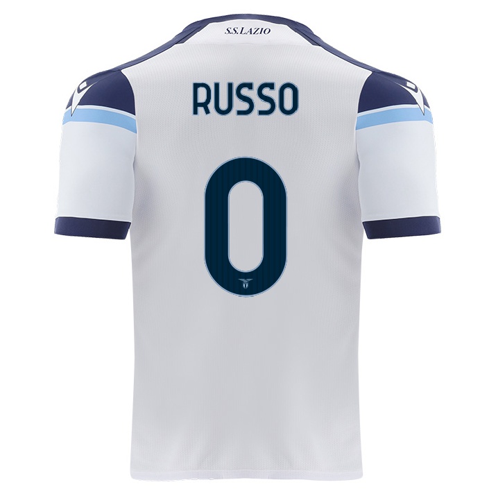Naisten Jalkapallo Mattia Russo #0 Valkoinen Vieraspaita 2021/22 Lyhythihainen Paita T-paita