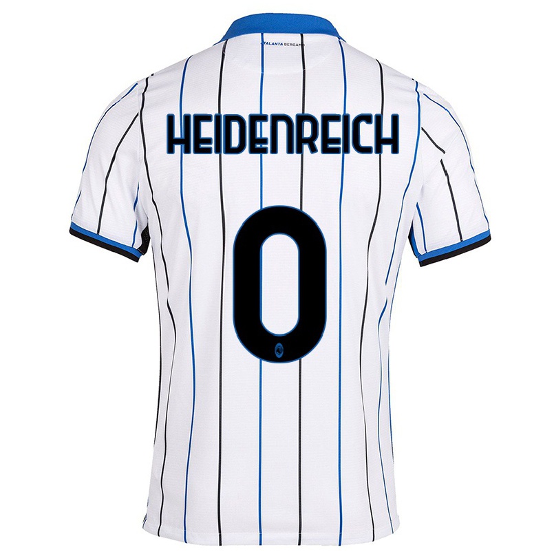 Naisten Jalkapallo David Heidenreich #0 Sinivalkoinen Vieraspaita 2021/22 Lyhythihainen Paita T-paita