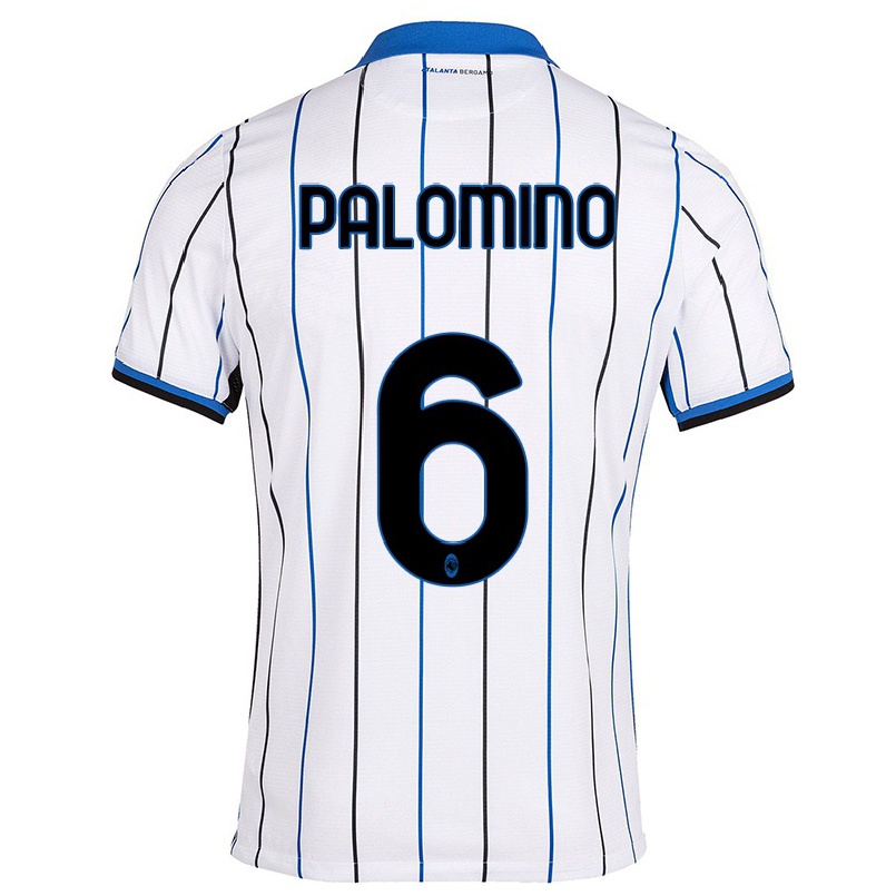 Naisten Jalkapallo Jose Luis Palomino #6 Sinivalkoinen Vieraspaita 2021/22 Lyhythihainen Paita T-paita
