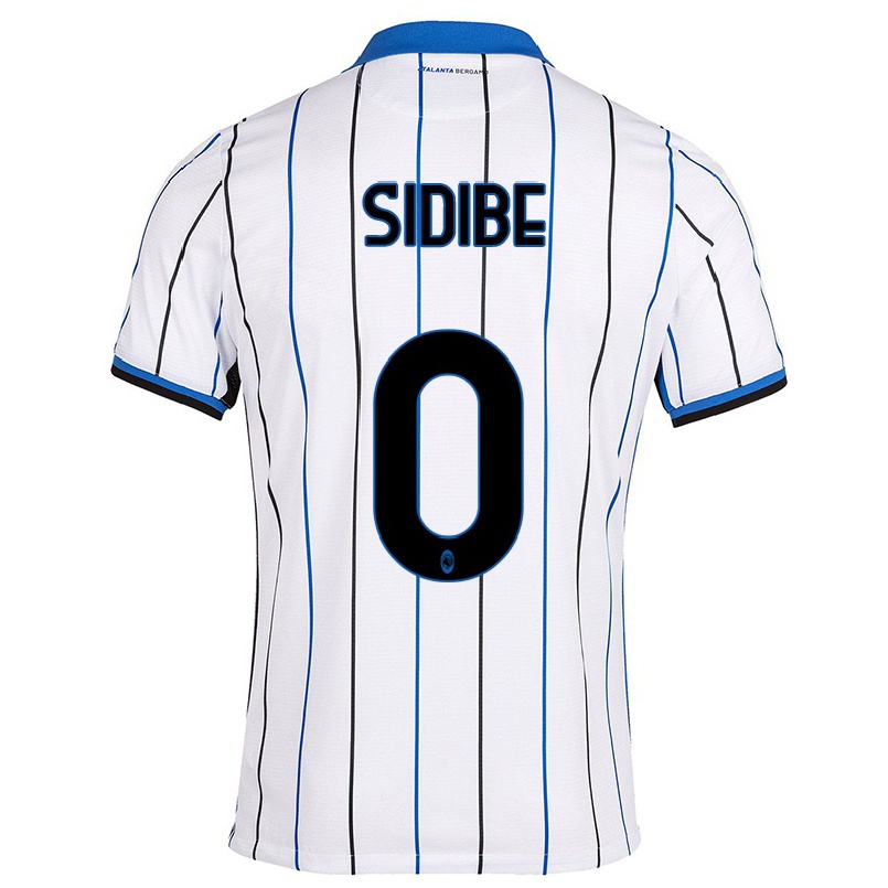 Naisten Jalkapallo Alassane Sidibe #0 Sinivalkoinen Vieraspaita 2021/22 Lyhythihainen Paita T-paita